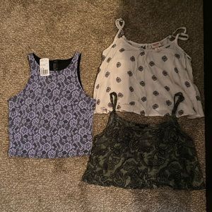 3 summer crop tops!